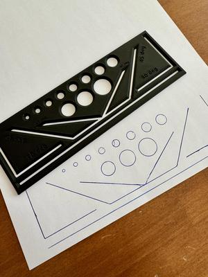Carpenter's drawing template