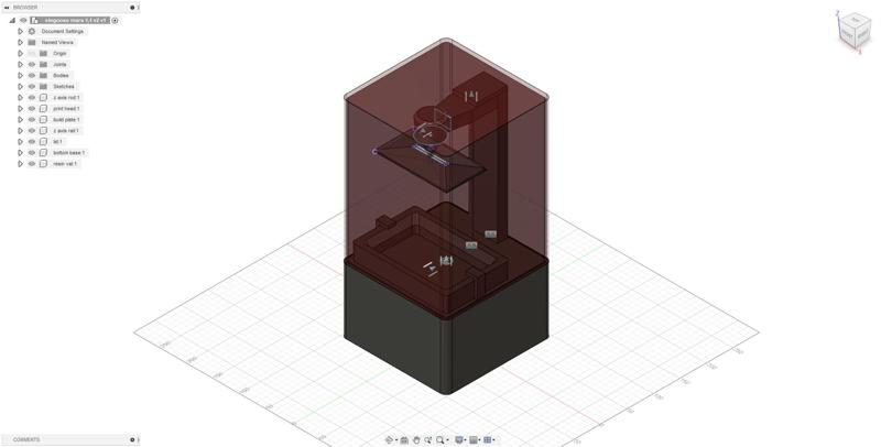 Elegoo(se) Mars Fusion 360 model