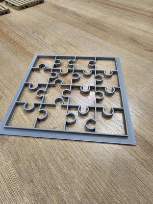 Kids jigsaw stencil