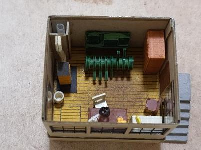 Interiér stavědla/hradla TT 1:120