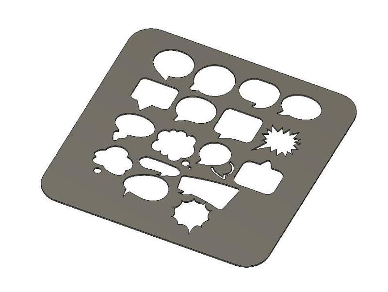 Template for speech bubbles.