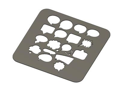 Template for speech bubbles.