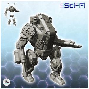 Nuzeyar combat robot (4) - Future Sci-Fi SF Post apocalyptic Tabletop Scifi Wargaming Planetary exploration RPG