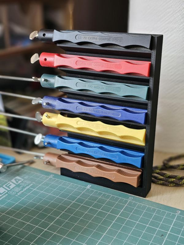 Lansky sharpening stone stand