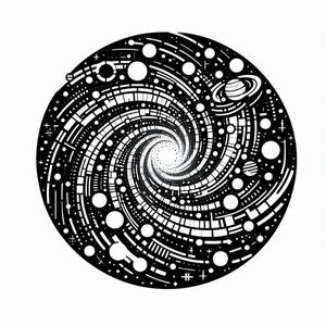 Wall art: Galaxy 2 (four colours)