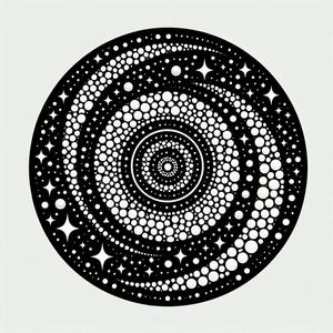 Wall art, coasters: Galaxy 1 (two colours)
