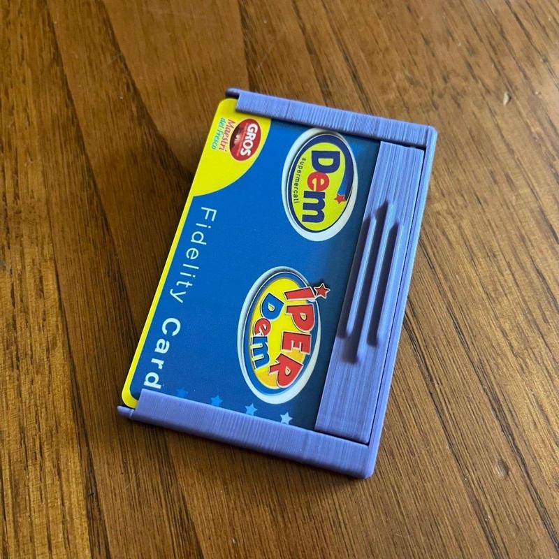 Sliding card holder - badge holder - id card access