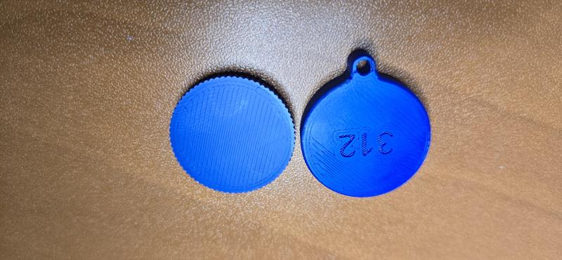 Hearing aid battery holder type 312 with Keychain hole