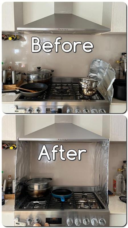 Stove Top Oil Splash Guard Brackets