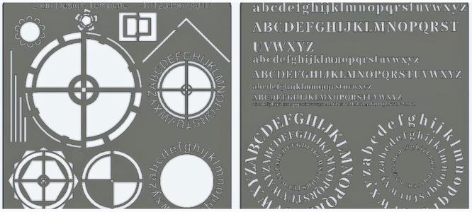 Logo Design Template with letters