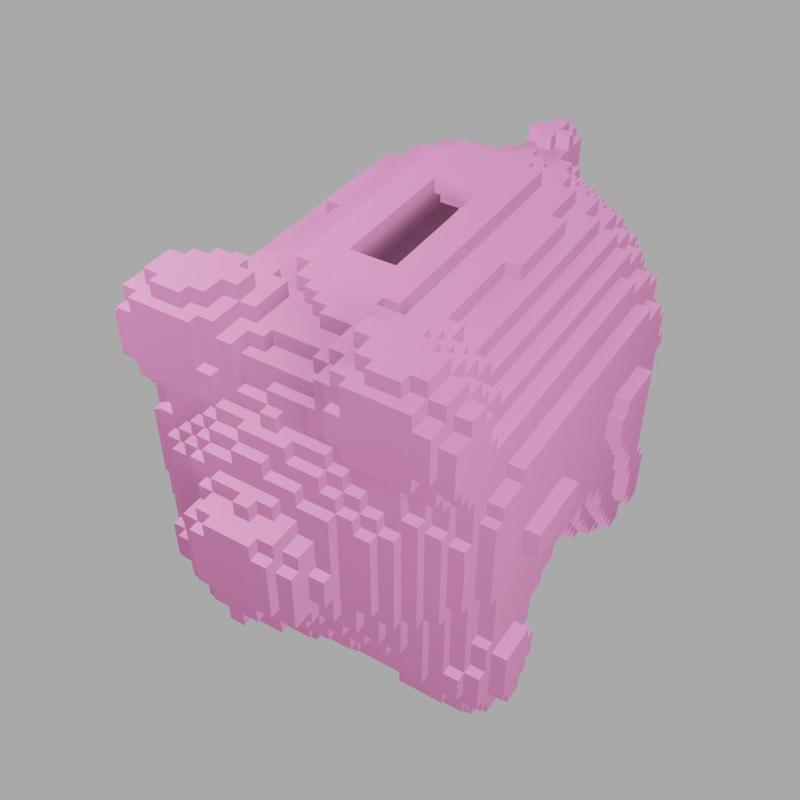Voxel Piggy Bank