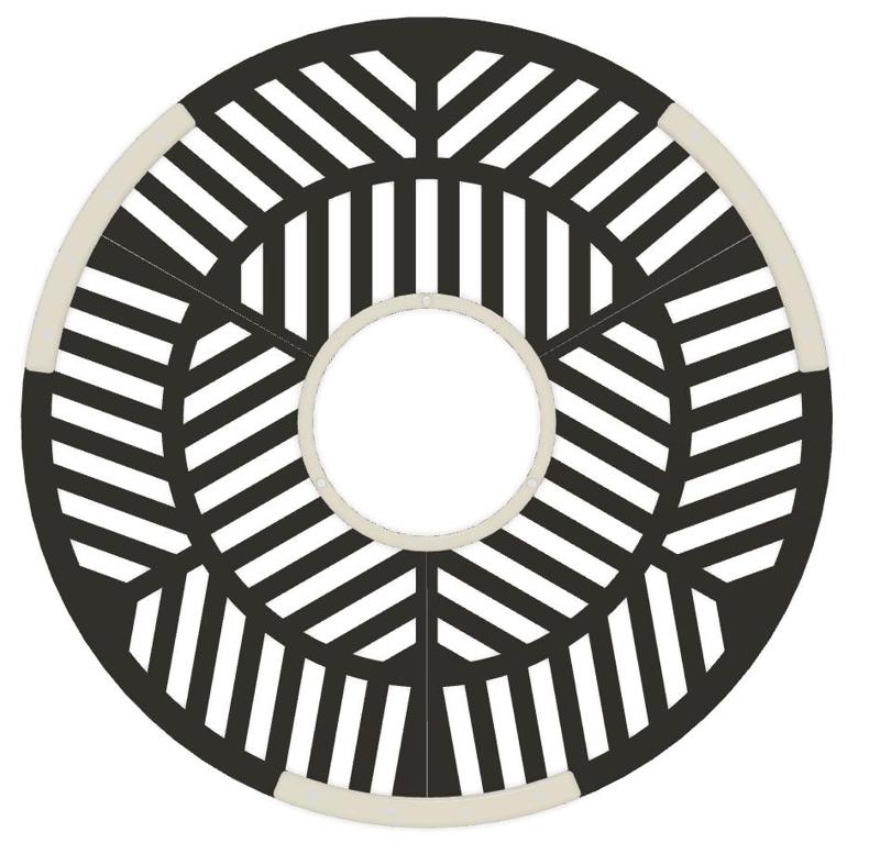 Tri-bahtinov mask for 12" Meade SCT