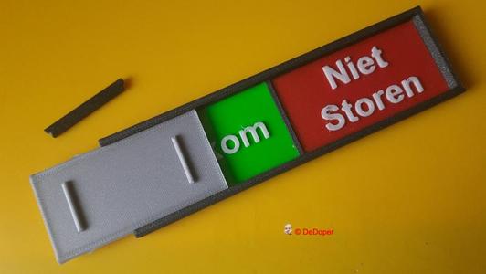 Welkom Niet storen schuifbordje