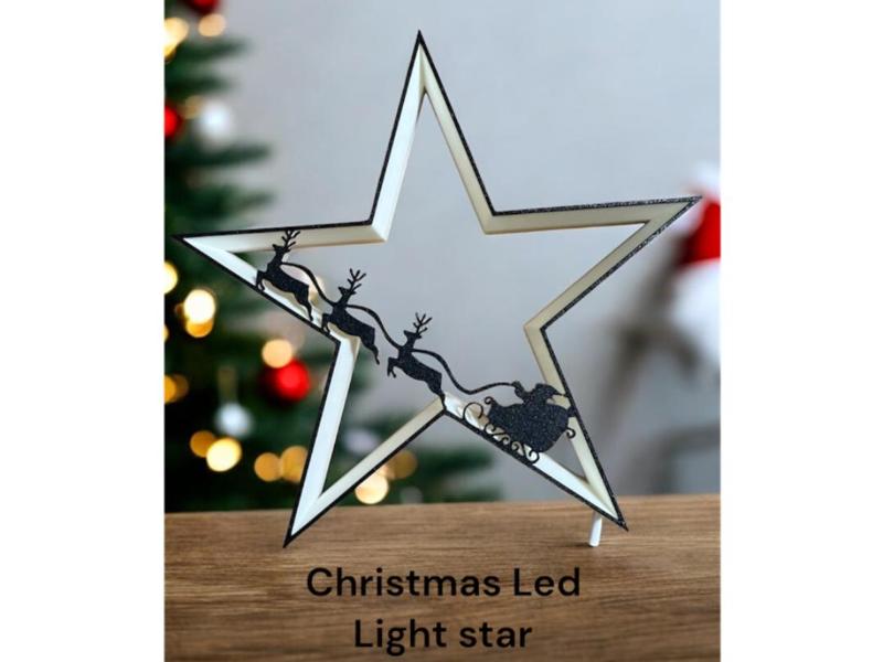 Christmas Star Light silhouette 