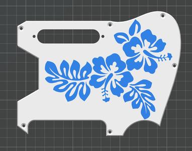 Hibiscus Flower Pickguard