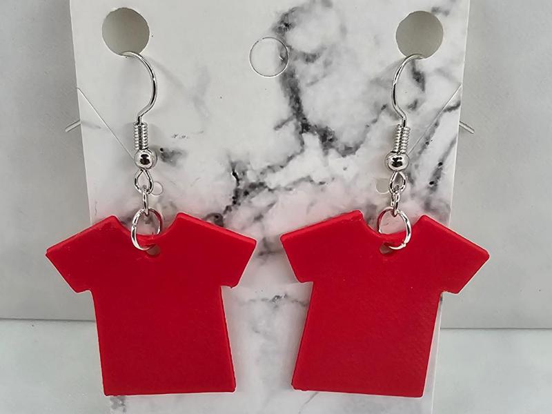 Friday Red Shirt Earrings R.E.D.