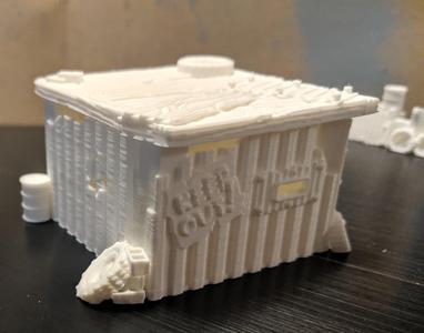 Gaslands - Junk barricades and shack