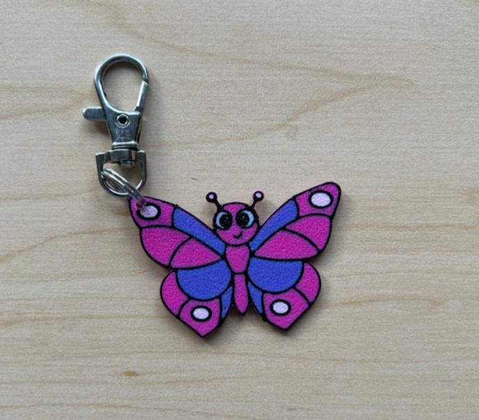 Smilling Butterfly keychain