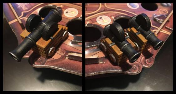 Cannons for the "A Tale of Pirates" board game
