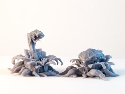 Plant Terror - 3D Printable Monster - 2 Poses