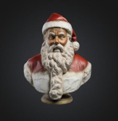 Santa Claus Bust Christmas / Santa Claus Christmas Statue