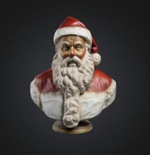 Santa Claus Bust Christmas / Santa Claus Christmas Statue