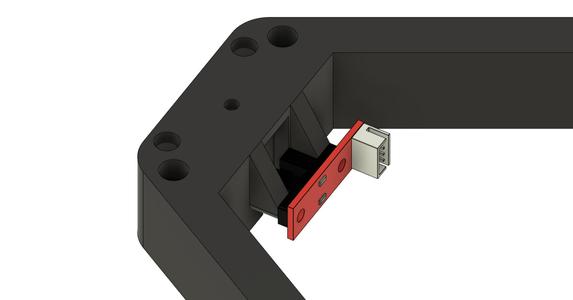 Integrated Endstop Standoffs for Rolohaun Micro Delta