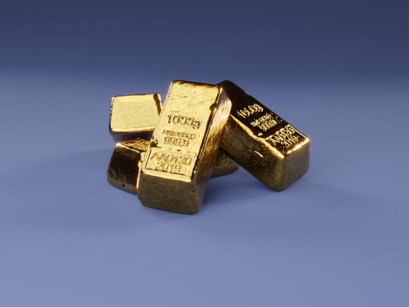 High Detail Gold Bar