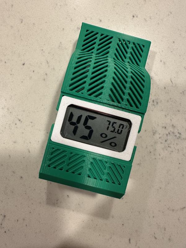 Hygrometer case for "Silica Dry Box for Bambu Lab AMS Hydra and Stock Version"