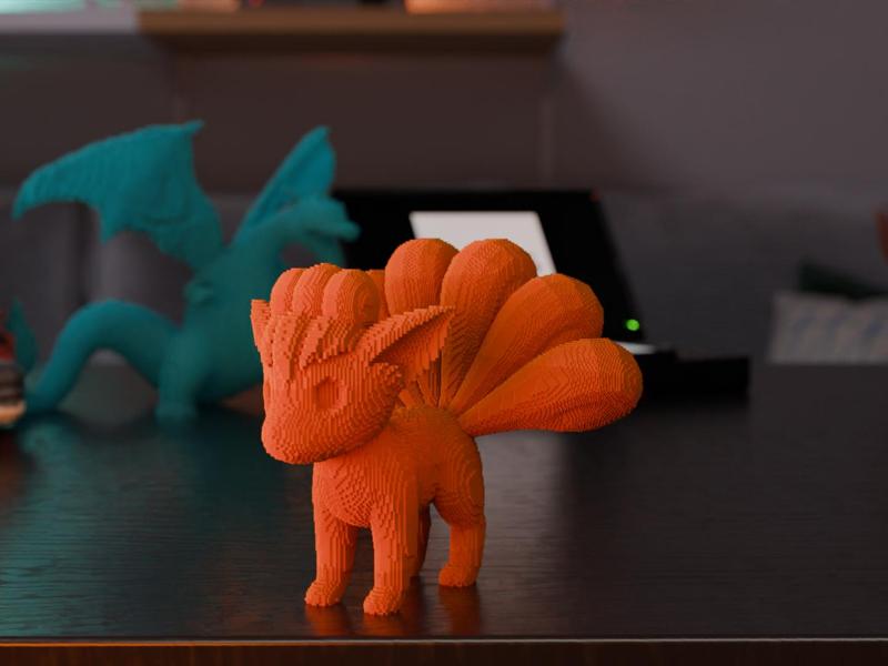 Pixel Style Vulpix - Pokémon - 8-Bit Retro