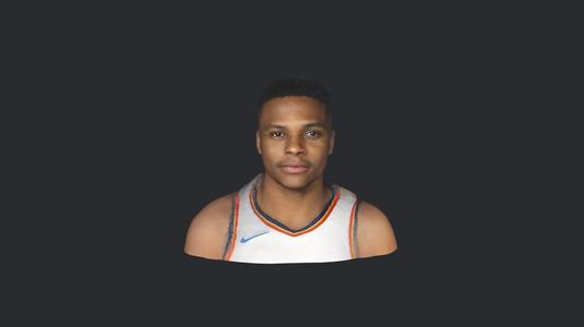 Russel Westbrook-bust/head/face ready for 3d printing