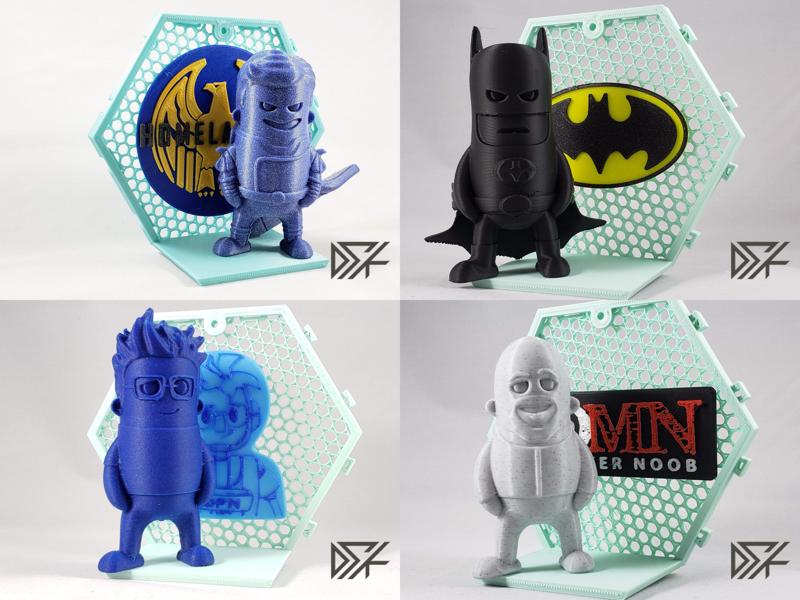 Backdrop for Wexagon - Hexagon Shelfs - Homelander, Batman, 3DPN, 3DMN