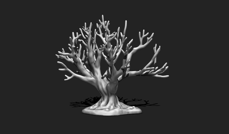 Coral 12 for 3D Printing - STL 3D Print - Aquarium - Home Decor