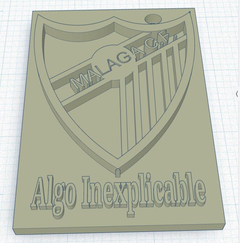 Llavero Málaga C.F. placa