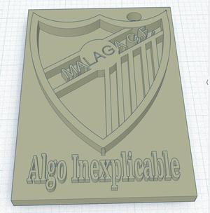 Llavero Málaga C.F. placa