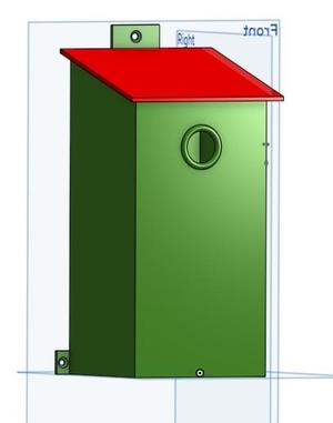 Koolmees nestkast / Great tit nest box
