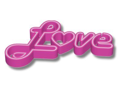 Pink "Love" Sign - Stylish Wall Decor 
