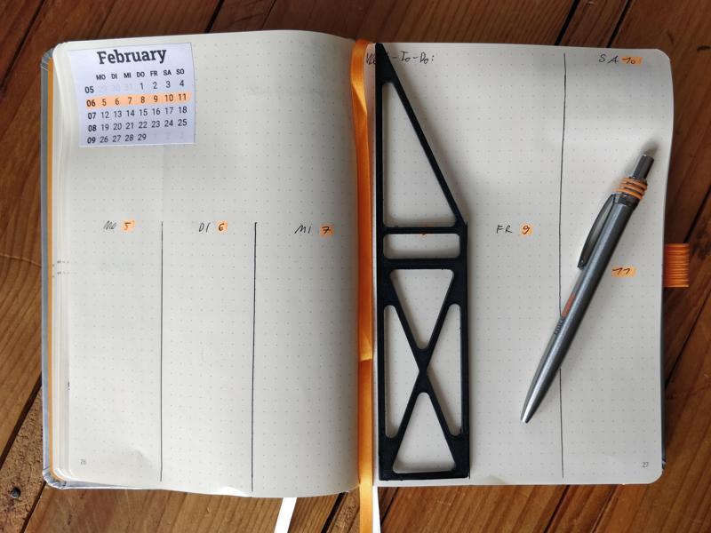 Bullet Journal Drawing Tamplate