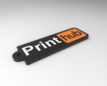 Print Hub Keychain [Print multiple color using 1 nozzle printer]