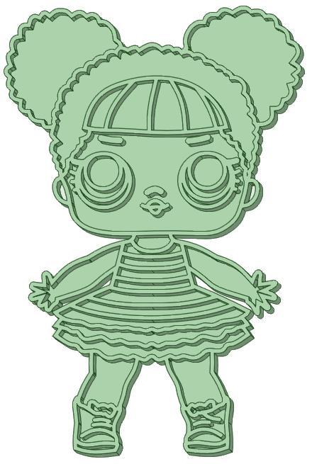 L.O.L. whole 18 cookie cutter