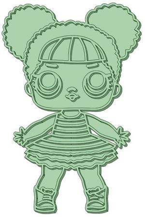 L.O.L. whole 18 cookie cutter