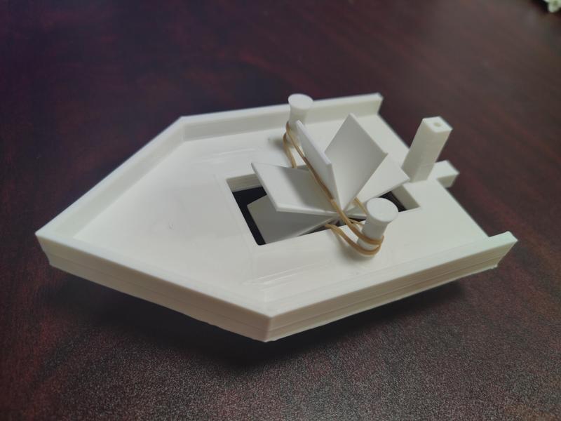 3D Printed Paddle and Balloon Powered Boat.