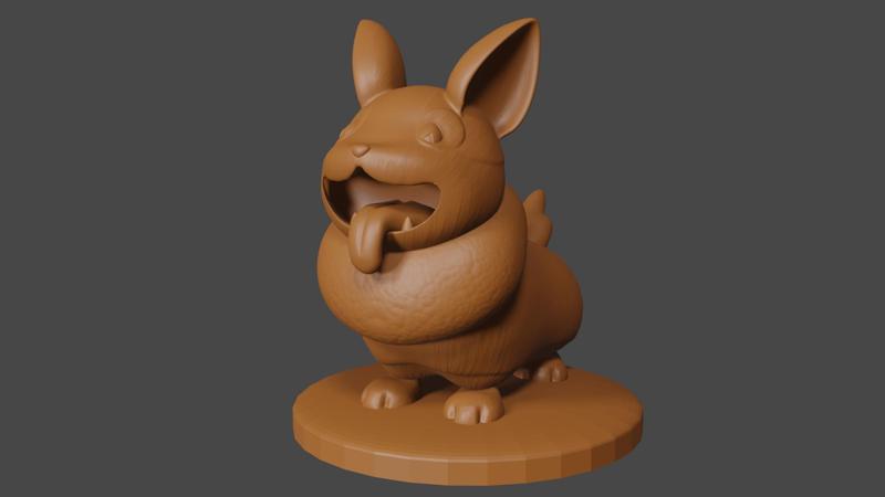 Pokemon inspired, Yamper, Tabletop DnD miniature