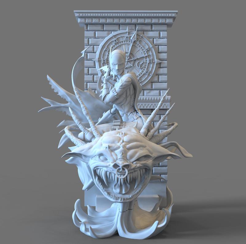 Batgirl Tower Clock Fanrt STL files By CG Pyro