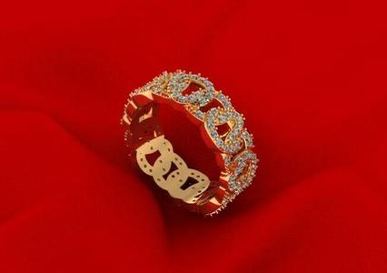 Chain Diamond Ring