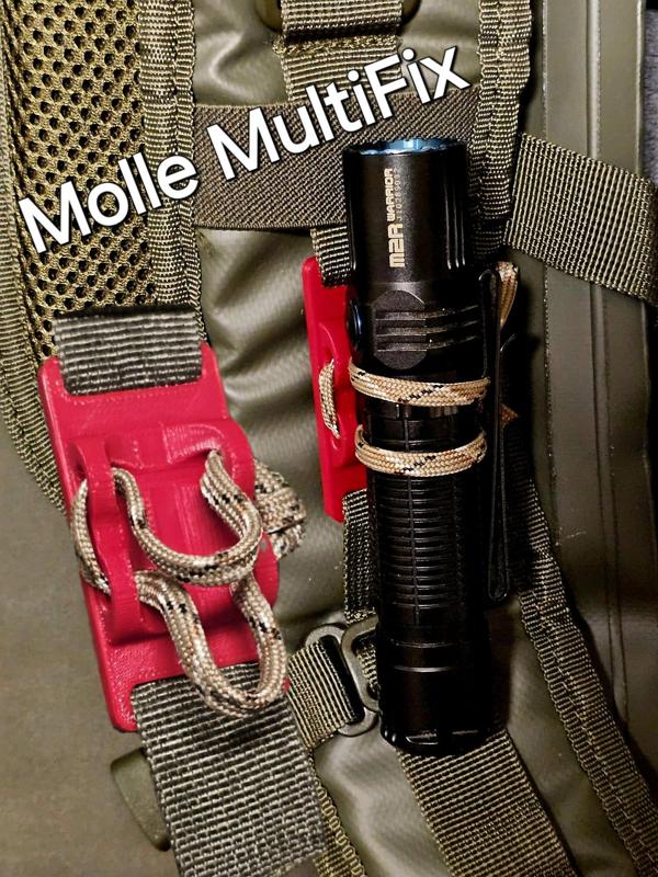 Molle MultiFix - "anythingholder" Paracord or bungee cord