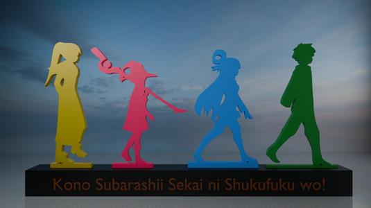 Konosuba anime decoración