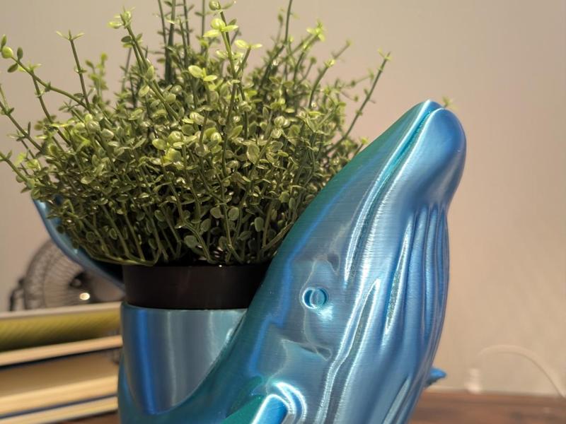 Whale planter