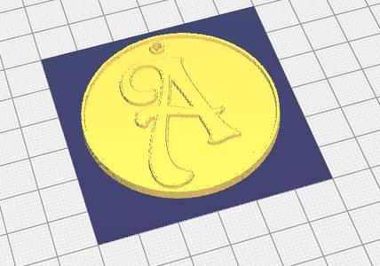 LLAVERO - KEY Letra A