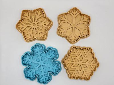 Snowflake Cookie Cutter Playdoh Stamp